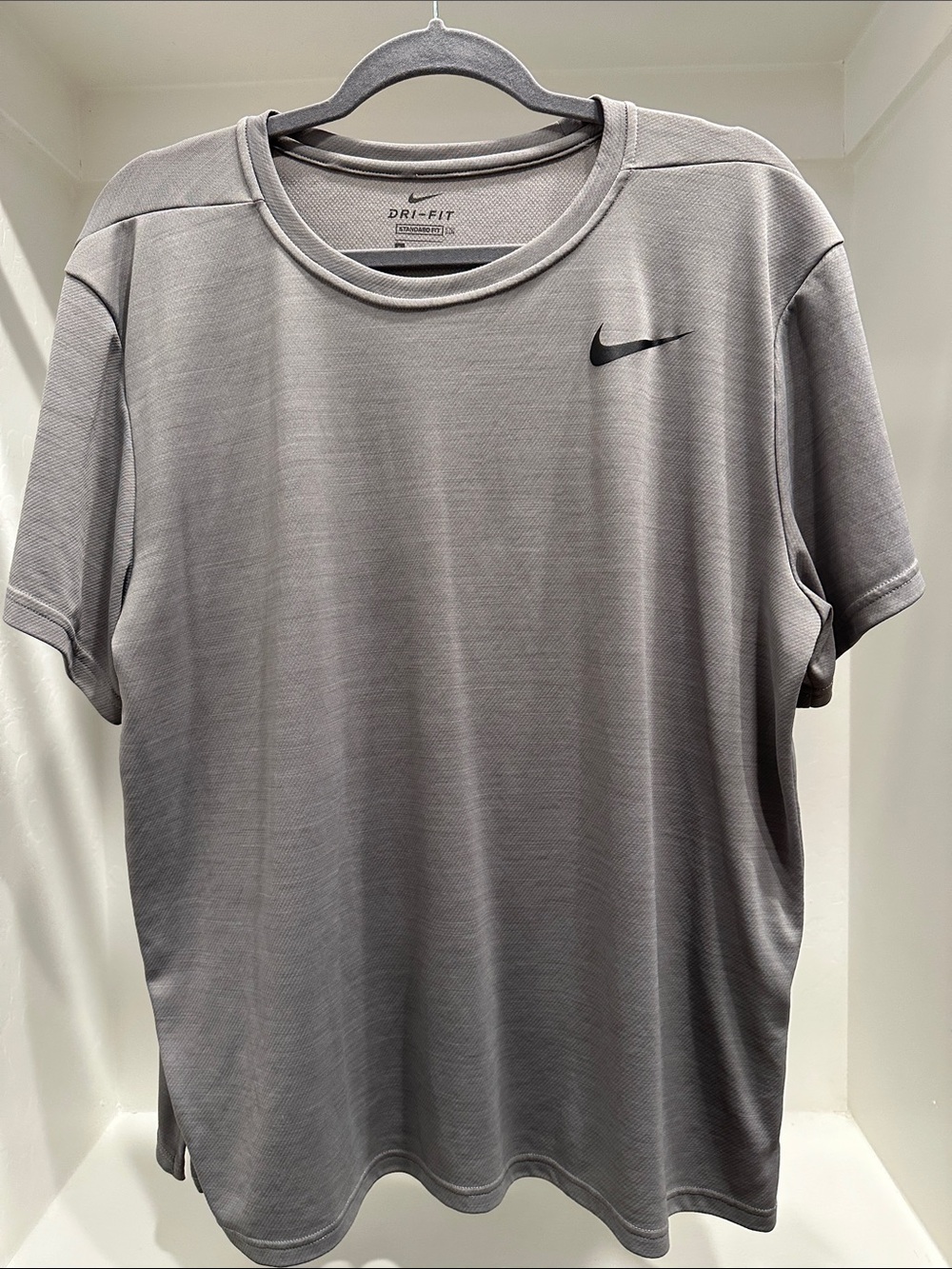 Nike Gray Short-Sleeve Dri-FIT Performance Tee